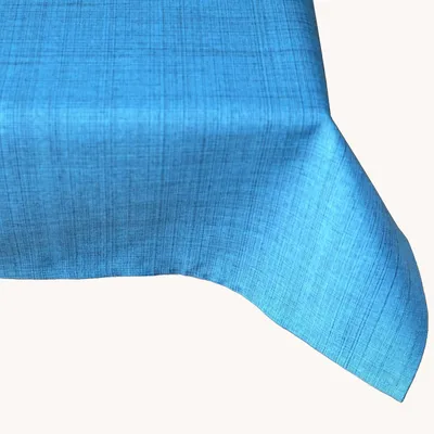 Produktbild von Outdoor Tischdecke meliert wetterbeständig 130 x 160 cm - türkis