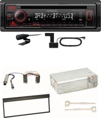 Produktbild von Kenwood KDC-BT450DAB Bluetooth Digitalradio CD Einbauset für Skoda Fabia 6Y
