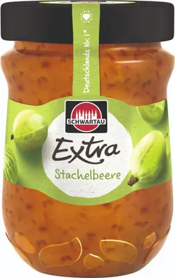 Immagine prodotto di Schwartau Extra Uva spina per la prima colazione, crema di frutta vegana 340g