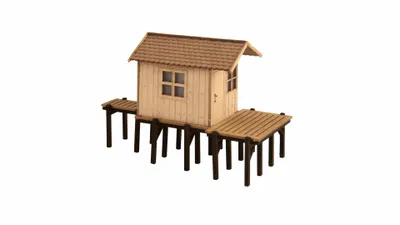 Produktbild von NOCH Fischerhütte, N (1:160), Braun