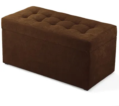 Produktbild von MG Design Polsterhocker Braun 45x90 cm - Stauraum 100L, bis 300 kg, stabil & pflegeleicht, für Wohnzimmer, Schlafzimmer & Flur