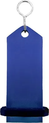 Produktbild von CombiCraft Midi Bumerang Blau, 75 x 30 mm- 5 Stück - Schlüsselanhänger aus massivem Aluminium