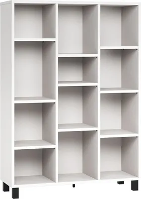 Produktbild von Regal Pantanoso 24, Farbe: Weiß - Abmessungen: 158 x 112 x 38 cm (H x B x T)