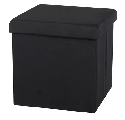 Immagine prodotto di DOCHTMANN Sgabello pieghevole, tessuto nero 38x38x38cm