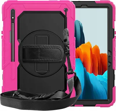 Produktbild von Gepanzerte Hülle mit Ständer für Samsung Galaxy Tab S8 X700/S7 T870 Pink