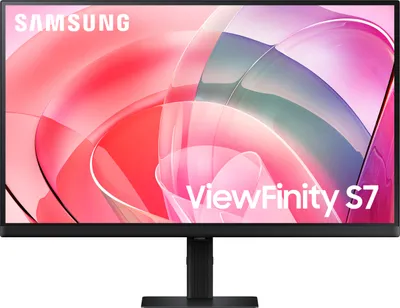 Produktbild von Samsung, Monitor, 27 Zoll, 4K, 60 Hz, 5 ms, IPS, ViewFinity S70D, S27D700EAU, Schwarz, HDMI, DisplayPort, Kopfhörer, HDR10, Flimmerfrei, Eye Saver Mode, Werksseitige Farbkalibrierung