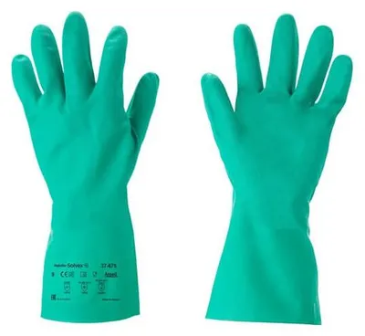 Produktbild von Ansell Solvex 37-675 Chemikalienbeständige Nitrilhandschuhe Größe 9