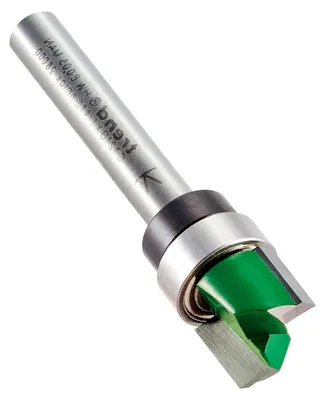 Produktbild von CraftPro geführter Profilfräser, 1/4-Zoll-Schaft, 9,5 mm Durchmesser und 12,7 mm Schnittlänge, Hartmetallbestückt