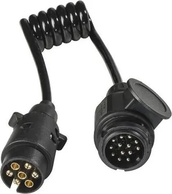 Obrázek produktu pro as-Schwabe adaptérový kabel 1m 12V zástrčka 7-pólová na zástrčku 13-pólová kempinková IP44