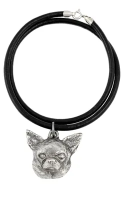 Obrázok produktu pre Čivava krátkosrstá - náhrdelník so psom, postriebrený prívesok pre milovníkov psov, jedinečný šperk značky Art-Dog