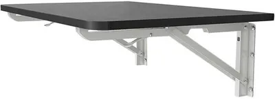 Produktbild von Klapptisch Wandtisch Raumspartisch - Stabile Dreiecksbeugel - 100x30cm - Holzoptik