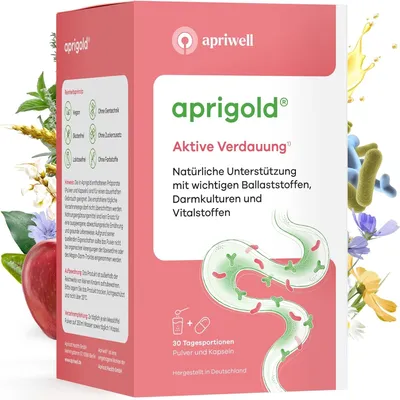 Immagine prodotto di Integratore alimentare Apriwell Aprigold, 420 g + 30 capsule