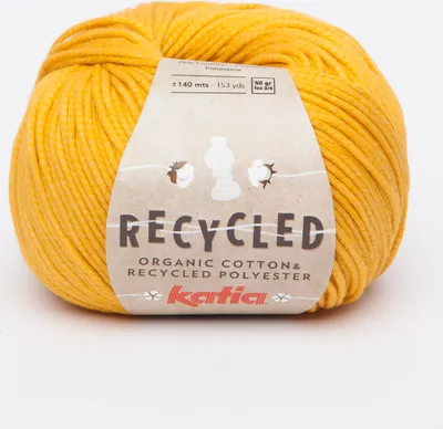 Produktbild von RECYCLED von Katia - gelb (109) - 50 g / ca. 140 m Wolle