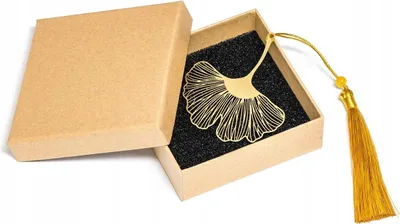 Produktbild von Golden Leaf Japanese Tassel Lesezeichen + Dekorative Box