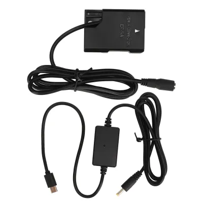 Obrázok produktu pre EN-EL14 DC coupler atrapa batérie s napájaním typu C pre fotoaparáty Nikon D5600, D3300, D3500, D5100, D5500, D3100, D3200