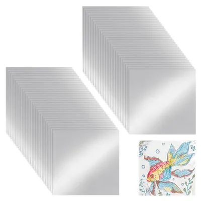 Productafbeelding van 100 vellen zilverblad om te knutselen, aluminiumfolie, 0,07 mm