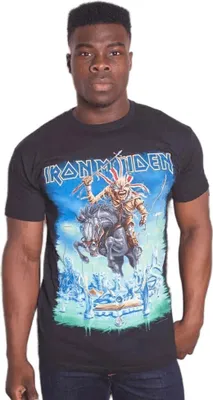 Produktbild von Iron Maiden - "Tour Trooper" T-Shirt für Herren/Damen Uni RO1561 (M) (Schwarz)