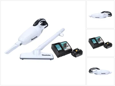 Zdjęcie produktu dla Odkurzacz akumulatorowy Makita DCL 181 FRG1W 18 V biały + 1x akumulator 6,0 Ah + ładowarka
