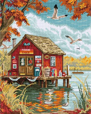 Produktbild von Letistitch Kreuzstich-Stickset "Frühherbst", 21x26cm, DIY
