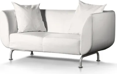 Produktbild von Dekoria Bezug für Strömstad 2-Sitzer Sofa, weiss, Bezug für Sofa Stromstad 2-sitzer