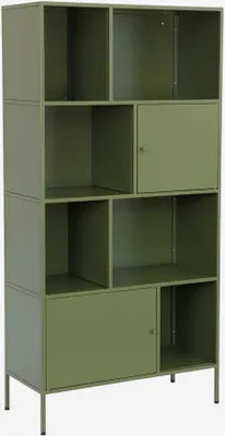 Immagine prodotto di Credenza industriale in metallo con 8 scomparti, Verde
