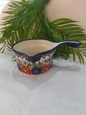 Produktbild von Bolesławiec Keramik Stieltopf 269/149/1 Mehrfarbig