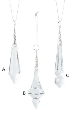 Obrázok produktu pre Vánoční ozdoba CRYSTAL, 12,5 cm, KSD