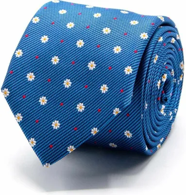 Produktbild von Herren Seiden-Jacquard Krawatte mit Blüten