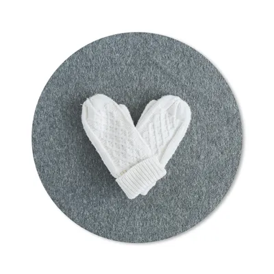 Produktbild von MuchoWow® Mauspad Mousepad Winter - Handschuhe - Herz 20x20 cm - Mousepads - Maus Mat - Pad - Mausunterlage - Schreibtischmatte