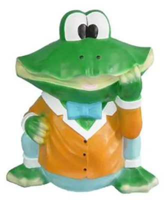 Obrázek produktu pro Abstraktní socha žáby, dekorativní figurka, plastová dekorace, socha, 28 cm, sochy
