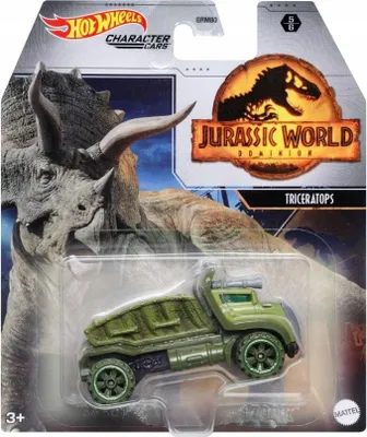 Produktbild von Hot Wheels – Dinosaurier-Fahrzeug – Jurassic World – Triceratops GRM80 GRM51