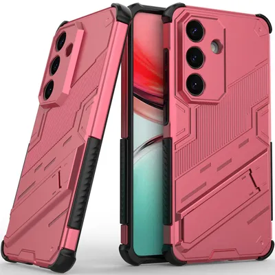 Produktbild von Armor Hülle für Samsung Galaxy S26 Hybrid PC TPU Bumper Stoßfestes Schutzhülle mit Standfunktion Rosa