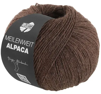 Produktbild von Lana Grossa - Meilenweit 6-fach 150g Alpaca uni 1022 dunkelbraun