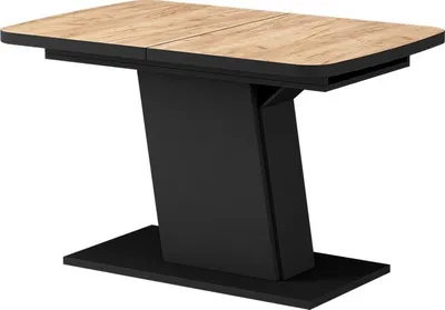 Produktbild von Esstisch Vicco Fenaro Goldkraft Eiche/Schwarz 120 x 80 cm ausziehbar, Model 56596