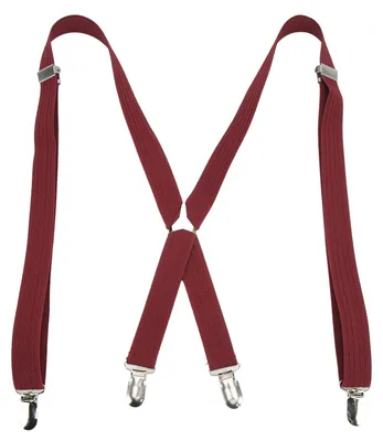 Produktbild von Bretels für Herren - Verstellbare Elastische Antislip - Rotwein