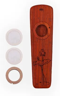 Obrázok produktu pre Drevené kazoo pre gitaru a ukulele, kovové, pre deti