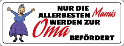 Produktbild von vianmo Holzschild 10x27 cm zur Oma befördert Opa