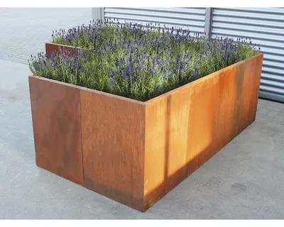 Produktbild von Hochbeet klassisch palatino Urban 100 x 100 x 70 cm Cortenstahl