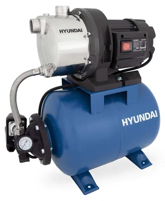 Produktbild von HYUNDAI Hauswasserwerk HWW12050-ST (1200W, STAHL-Kessel, 5.000 l/h, Förderhöhe max. 50m, Ansaughöhe max. 8m)