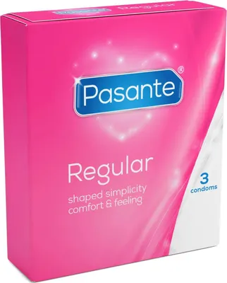Produktbild von Pasante Regular, Männliches Kondom, weich, Natürlich/Natur, Latex, Regelmäßig, 54 mm