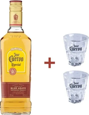 Immagine prodotto di Jose Cuervo Especial Reposado + 2 bicchieri da shot Tequila Mexiko 70,00 cl 38,0 %