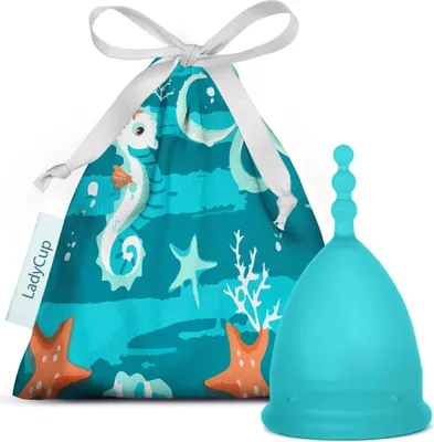 Zdjęcie produktu dla LadyCup Revolution Blue Starfish, rozmiar 1,5 mm. S