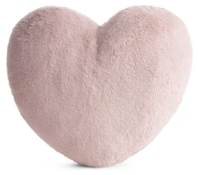 Zdjęcie produktu dla Poduszka dekoracyjna serce HEART 45x45 cm pudrowa welurowa