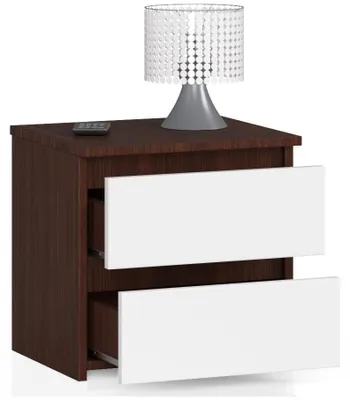 Produktbild von Nachttisch | Nachtschrank | 40 cm breit, zwei Schubladen