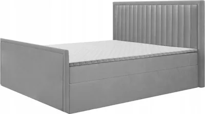 Produktbild von Boxspringbett RIKO 2 , Topper Federkern , 160 x 200 cm , ( Hellgrau - Manila 15 )