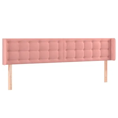 Produktbild von Kopfteil mit Ohren Rosa 183x16x78/88 cm Samt