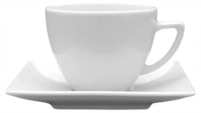 Produktbild von Lubiana Classic Tasse mit Untertasse 280 ml Weiß