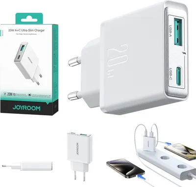 Zdjęcie produktu dla JOYROOM JR-TCF14, Wewnętrzna, Prąd przemienny, Biały