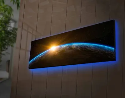 Produktbild von Dekorativní LED osvětlené plátno 3090NASA-018, Vícebarevná