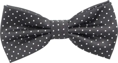Produktbild von Fabio Farini - 1 Stück Herren Fliegen mit Punkten - Männer Querbinder Vorgebunden Bowtie Schwarz (Weiß)